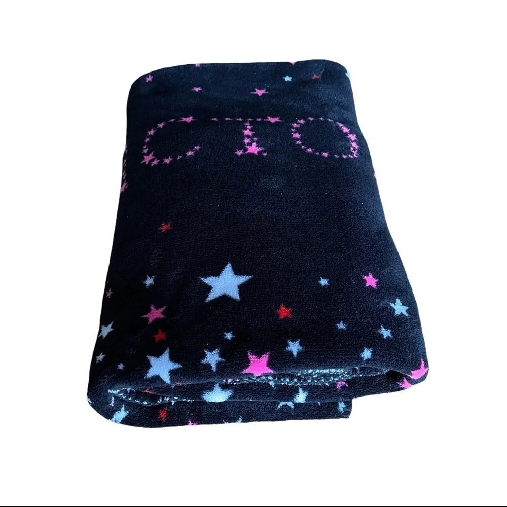 Victorias Secret Star Sherpa Throw Blanket